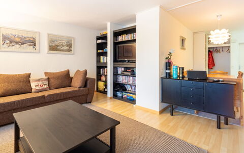 Cristallina A2: Mobilia, Interior Design, Divano, Pavimentazione, Parete, Pavimento, Legna, Scaffalature, Camera, Soggiorno