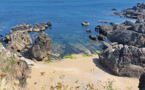 La Sardinerie de la Crique de Porsac'H: Blu, Acqua, Corpo D'Acqua, Roccia, Ambiente Naturale, Costa, Costiera E Morfologie Oceanic, Estate, Mare, Riva