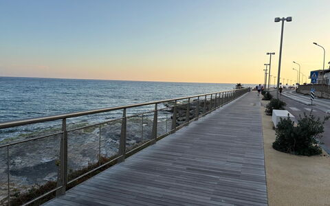 Il Favollo: Orizzonte, Mare, Costiera E Morfologie Oceanic, Boardwalk, Passerella, Costa, Oceano, Riva, Street Luce, Spiaggia