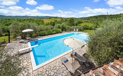 San Sano Retreat, Chianti Vineyard Views & Diving: Blu, Piscina, Ricorrere, Mobili Da Esterno, Eco Hotel, Lettino, Villa, Terme, Agriturismo, Resort Citta '