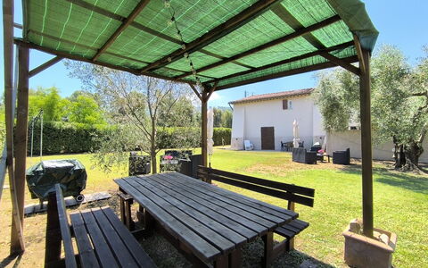 Scarlino 35: Shade, Baldacchino, Struttura Esterna, Gazebo, Padiglione, Giardino, Tempo Libero, Backyard, Mobili Da Esterno, Pergola