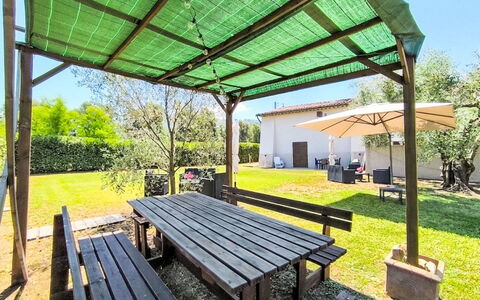 Scarlino 35: Shade, Baldacchino, Struttura Esterna, Padiglione, Giardino, Tempo Libero, Gazebo, Backyard, Prato, Mobili Da Esterno