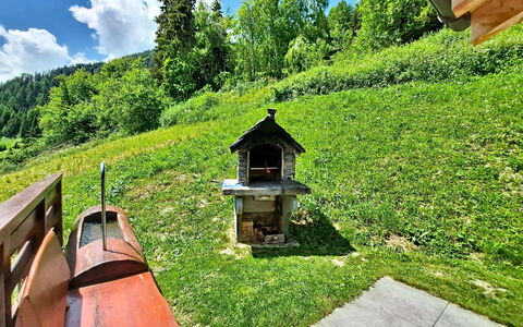 Chalet le Bleusy: Arbusto, Giardino, Area Rurale, Prato, Prato, Landscaping, Cortile, Backyard