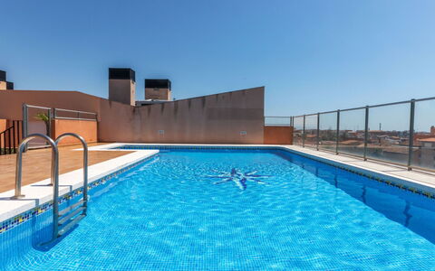 Benicarlo Center: Legna, Mobilia, Sedia, Mare, Appartamento, Balcone, Oceano, Shade, Mobili Da Esterno, Color Legno
