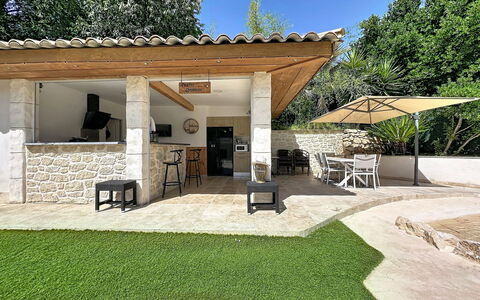 Villa le Lagon: Legna, Mobilia, Sedia, Mare, Appartamento, Balcone, Oceano, Shade, Mobili Da Esterno, Color Legno