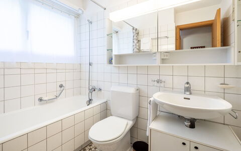 Haus Ner A1: Bagno, Idraulico Fixture, Pavimentazione, Interior Design, Pavimento, Lavandino Del Bagno, Lavello, Gabinetto, Toilet Seat, Idraulico