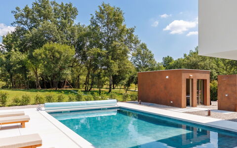 Ruma: Piscina, Materiale Composito, Giardino, Shade, Ricorrere, Giochi D'Acqua, Landscaping, Mobili Da Esterno, Color Legno, Backyard