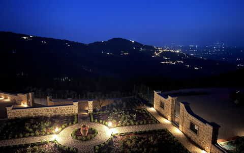 Villa Maddalena alla Guglielmesca: Notte, Paesaggio, Mezzanotte, Sicurezza Illuminazione, Paesaggio Di Illuminazione, Crepuscolo, Sera, Passerella