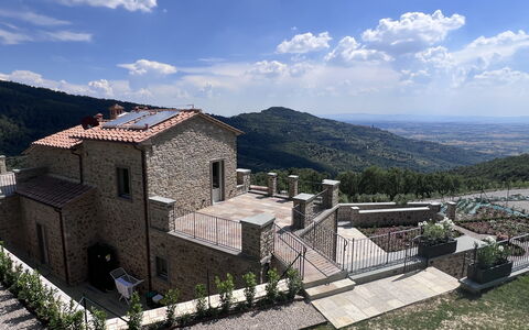 Villa Maddalena alla Guglielmesca: Parete, Estate, Muro ​​Di Pietra, Villaggio, Paesino Di Montagna, Balcone, Villa, Cobblestone, Flagstone