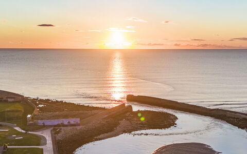 Lossiemouth Manor: Acqua, Corpo D'Acqua, Orizzonte, Costa, Costiera E Morfologie Oceanic, Paesaggio Naturale, Tramonto, Mare, Alba, Afterglow