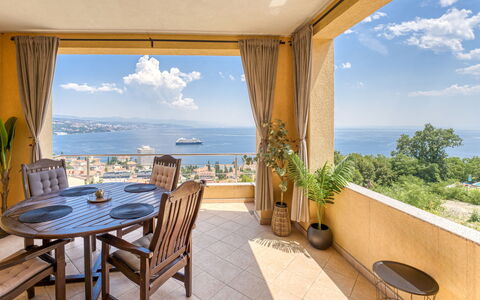 Judy: Mobilia, Cucina & Sala Da Pranzo Tavolo, Sedia, Pavimento, Mare, Balcone, Oceano, Ricorrere, Eco Hotel, Sala Da Pranzo