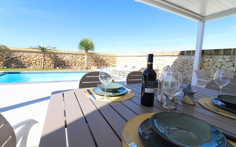 Villa Ginevra Luxury Otranto: Piscina, Mobilia, Mobili Da Esterno, Ricorrere, Materiale Composito, Shade, Sedia, Eco Hotel, Hotel, Tavolo Esterno
