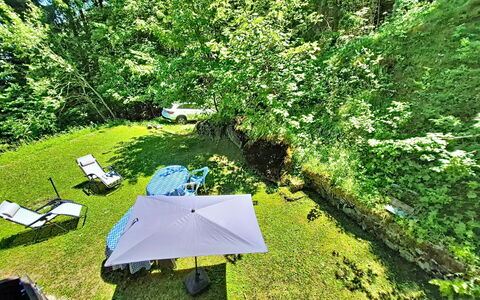 Le Mayen D'Ovronnaz: Vegetazione, Arbusto, Giardino, Groundcover, Prato, Landscaping, Cortile, Backyard, Shade, Mobili Da Esterno