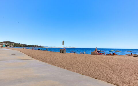 Cannes: Blu, Spiaggia, Ambiente Naturale, Orizzonte, Estate, Costa, Sabbia, Mare, Costiera E Morfologie Oceanic, Riva