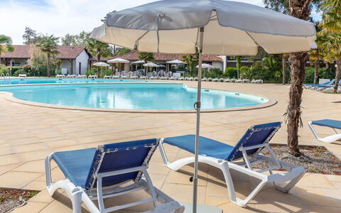 Allée des Dunes: Piscina, Mobili Da Esterno, Ricorrere, Ombrello, Mobilia, Lettino, Sedia, Tempo Libero, Eco Hotel, Hotel