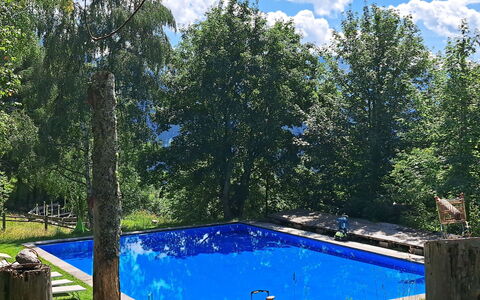 Grafenast: Blu, Piscina, Tempo Libero, Shade, Giardino, Landscaping, Giochi D'Acqua, Backyard, Sempreverde