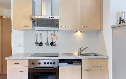 Pettneu am Arlberg 662: Elettrodomestico Da Cucina, Cucina, Controsoffitto, Cabinetry, Apparecchio Major, Mobilia, Legna, Cucina Stufa, Stufa, Elettrodomestico
