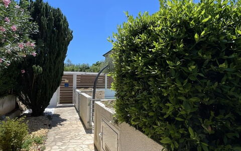 Volme: Arbusto, Giardino, Shade, Passerella, Landscaping, Calcestruzzo, Hedge, Marciapiede, Driveway, Flagstone