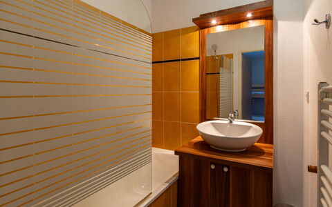 Les Chalets D'Ax: Bagno, Idraulico Fixture, Interior Design, Pavimentazione, Parete, Pavimento, Lavandino Del Bagno, Legna, Lavello, Rubinetto