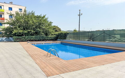 Sonnige Ferien: Blu, Piscina, Materiale Composito, Ricorrere, Shade, Giochi D'Acqua, Condominio, Eco Hotel, Design, Recinzione