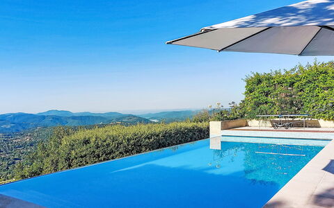 Balcon D'Azur: Piscina, Blu, Ricorrere, Materiale Composito, Eco Hotel, Mobili Da Esterno, Shade, Ombrello, Lettino, Villa