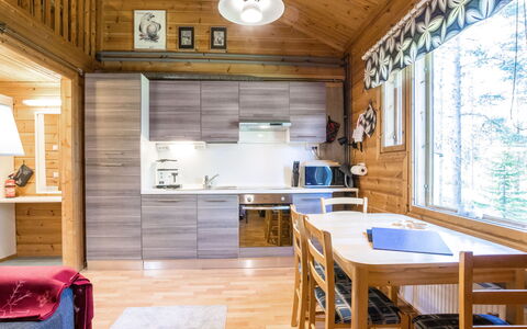 Lähikaltio 317, As. Karpalo: Legna, Villetta, Casa, Casa, Raccordo, Log Cabin, Soffitto, Color Legno, Congelamento, Edifici Giardino