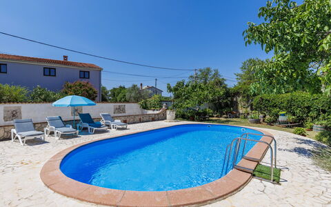 Helena: Blu, Mobili Da Esterno, Piscina, Estate, Landscaping, Ricorrere, Backyard, Hacienda, Flagstone, Villa