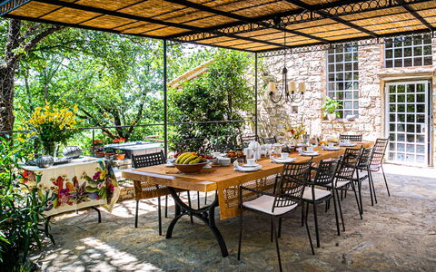 Borgo San Polino: Mobilia, Sedia, Tavolo, Mobili Da Esterno, Tavolo Esterno, Cucina & Sala Da Pranzo Tavolo, Ristorante, Giardino, Backyard, Terrazza