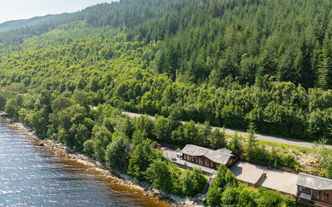 Cìela Lodge on Loch Ness: Albero, Foresta, Villetta, Riparia, Serbatoio, Giungla, Suono, Larice