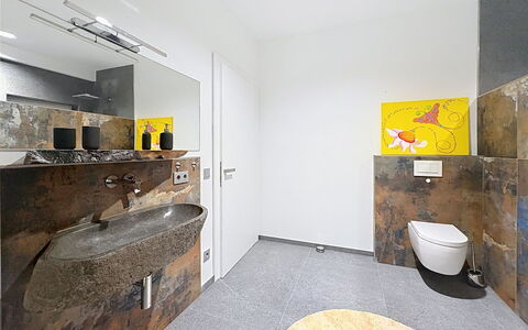 Karawanken Panorama: Pavimentazione, Idraulico Fixture, Pavimento, Interior Design, Gabinetto, Bagno, Toilet Seat, Idraulico, Piastrella, Rubinetto