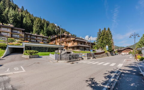 Presanella: Costruzione, Casa, Zona Residenziale, Tetto, Insediamento Umano, Villaggio, Sobborgo, Paesino Di Montagna, Larice, Sentiero