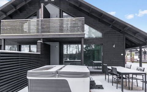 Golfarinkunnas 6B: Casa, Villetta, Inverno, Raccordo, Shade, Deck, Congelamento, Balcone, Illuminazione Diurna, Log Cabin