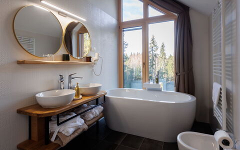 Valera Vita Forest: Interior Design, Pavimentazione, Idraulico Fixture, Casa, Bagno, Illuminazione, Pavimento, Soffitto, Rubinetto, Idraulico