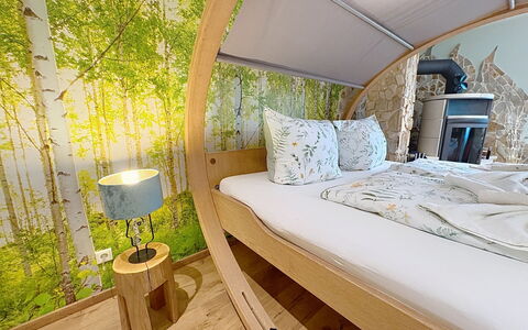 Bionestlein Premium-Appartment mit Sauna: Interior Design, Mobilia, Camera Da Letto, Letto, Bedding, Cuscino, Camera, Biancheria, Lenzuolo, Cuscino