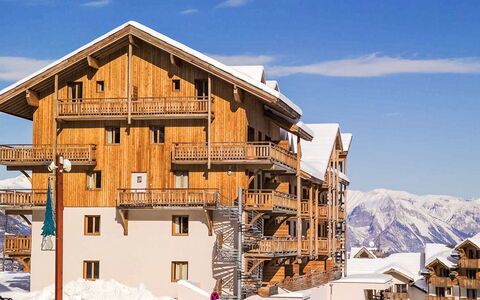 Les Orres 652: Balcone, Color Legno, Pianta Della Casa, Mobili Da Esterno, Vaso Di Fiori
