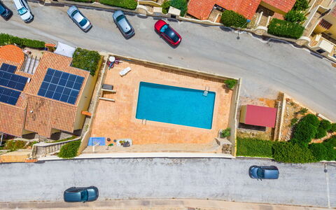 Pueblo de la Luz: Piscina, Zona Residenziale, Ricorrere, Estate, Hotel, Villa, Eco Hotel, Resort Citta ', Fotografia Aerea, Visione Globale