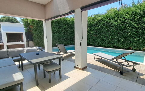A.e.m: Blu, Piscina, Materiale Composito, Shade, Ricorrere, Estate, Hacienda, Villa, Centro Ricreativo
