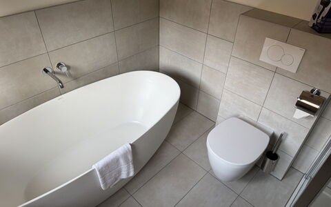 Großveitsch 607: Pavimentazione, Bagno, Parete, Idraulico Fixture, Pavimento, Interior Design, Gabinetto, Idraulico, Piastrella, Materiale Composito