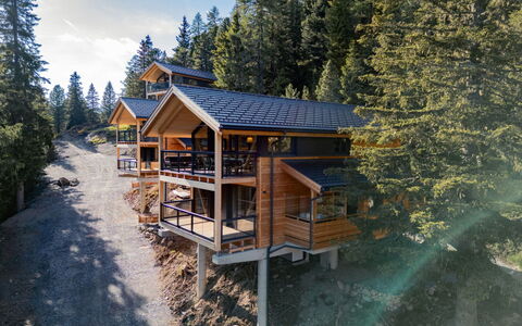02 Nth030 Sup Chalet mit Sauna und Hot Tub 2 Etage: Legna, Casa, Villetta, Log Cabin, Portico, Legname, Larice, Woodland, Balcone, Latifoglie