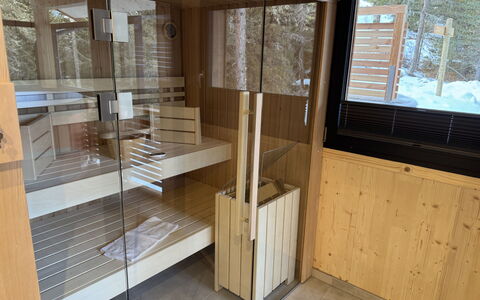 02 Nth054 18E Sup Chalet mit Sauna und Hot Tub 2 e: Casa, Arbusto, Casa, Zona Residenziale, Estate, Villetta, Hacienda, Cortile, Shade, Prato