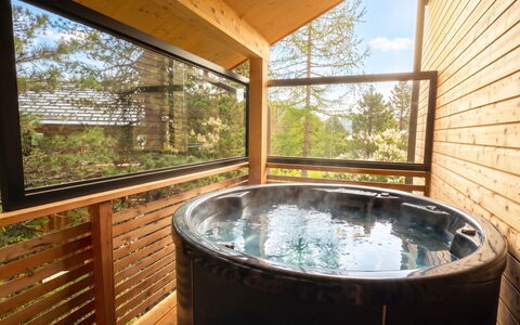 02 Nth052 18C Sup Chalet mit Sauna und Hot Tub 2 e: Costruzione, Casa, Finestra, Casa, Tetto, Zona Residenziale, Arbusto, Villetta, Lotto