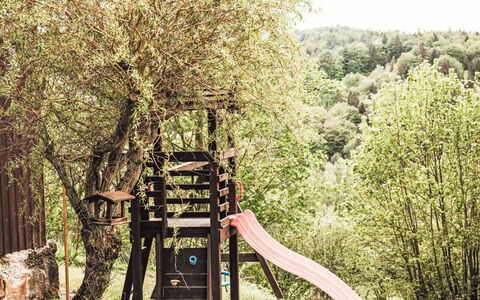 U Šenkýře Mikeše: Legna, Attrezzatura Giochi All'Aperto, Tronco, Terreno Di Gioco, Ramoscello, Shade, Giardino, Parco, Swing, Scala