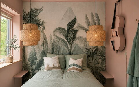 Bine - 200M from the Sea: Interior Design, Camera Da Letto, Bedding, Lenzuolo, Cuscino, Biancheria, Letto, Lancia Cuscino, Cuscino, Materiali Naturali