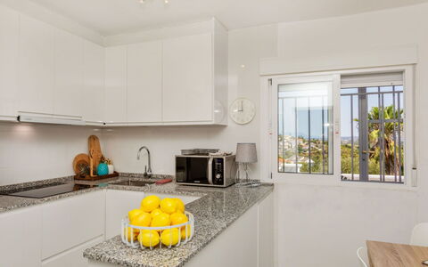 Alondras: Blu, Balcone, Corrimano, Appartamento, Recinzione, Mare, Ricorrere, Condominio, Piscina, Hotel