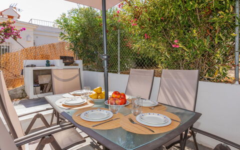 Alondras: Blu, Balcone, Corrimano, Appartamento, Recinzione, Mare, Ricorrere, Condominio, Piscina, Hotel