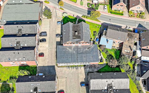 Burhave 201: Zona Urbana, Zona Residenziale, Costruzione, Fotografia Aerea, Visione Globale, Tetto, Città, Casa, Quartiere, Sobborgo