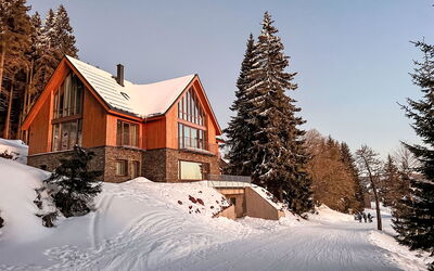 Horni Misecky 3: Costruzione, Casa, Casa, Neve, Inverno, Tetto, Architettura, Villetta, Congelamento, Larice