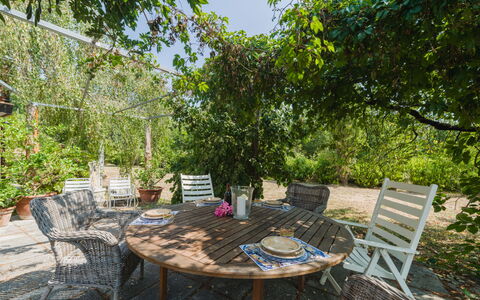 Gli Oleandri di Grazia: Mobilia, Mobili Da Esterno, Tavolo, Sedia, Tavolo Esterno, Arbusto, Cucina & Sala Da Pranzo Tavolo, Giardino, Shade, Backyard