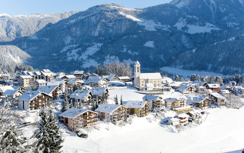Val Signina 5-2: Geografia Montane, Neve, Montagna, Inverno, Hill Station, Catena Montuosa, Casa, Paesaggio, Highland, Villaggio