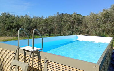 Podere Dolce Sonno e Sonnellino: Piscina, Materiale Composito, Shade, Eco Hotel, Design, Ricorrere, Backyard, Mobili Da Esterno, Struttura Esterna